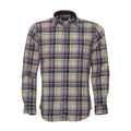 Bare Brown Yellow and Multi-Color Plaid Button-Down Shirt