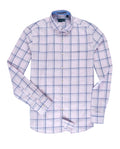 Bare Brown Men's Pink & Blue Plaid Button-Down Shirt