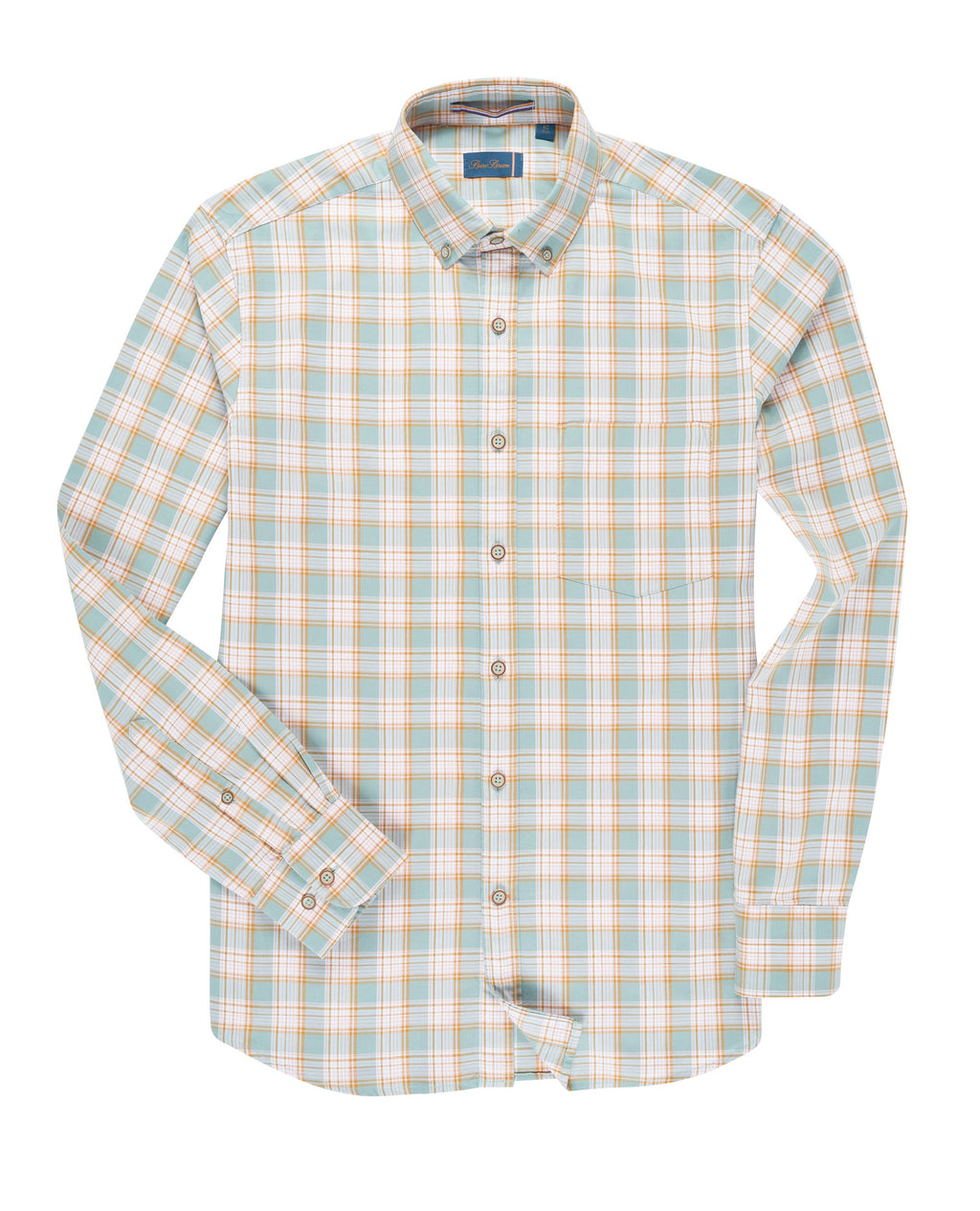Bare Brown Sage & Amber Plaid Casual Shirt