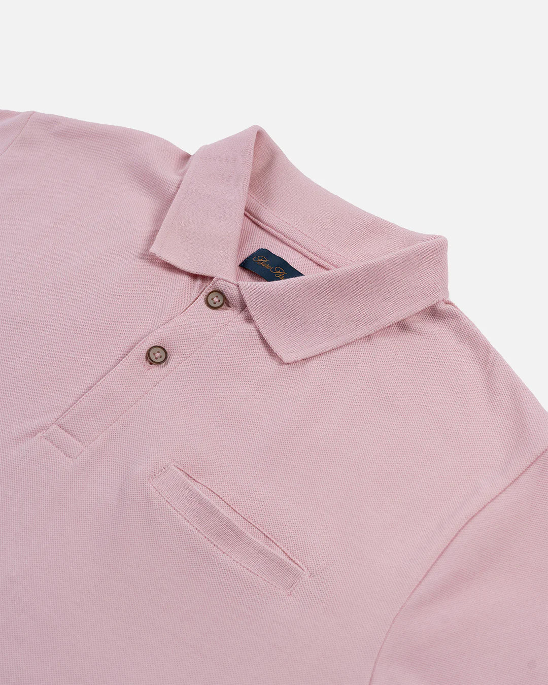 Mr. Brown Pink Slim Fit Lightweight Polo T-Shirt