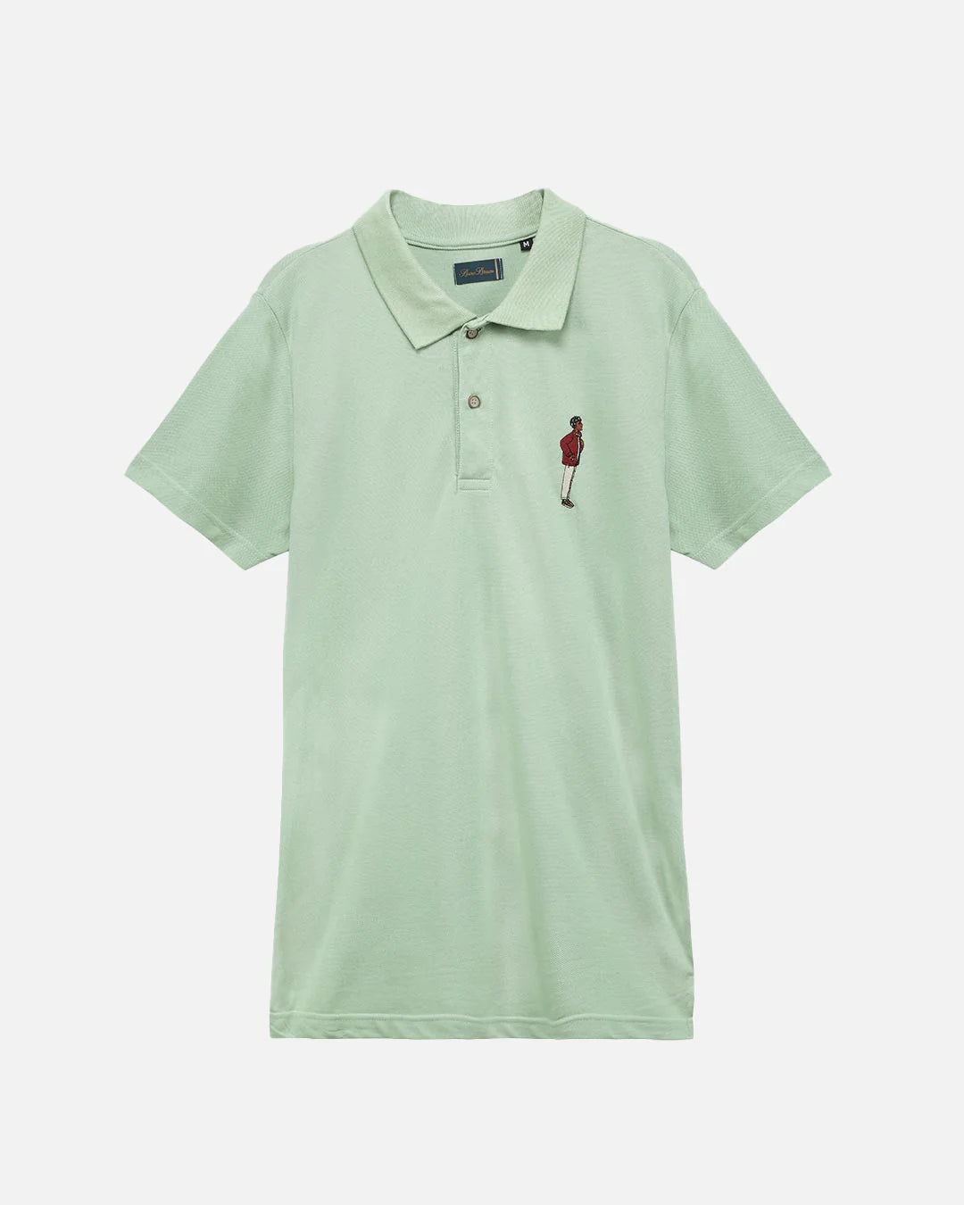 Mr.Brown Pista Green Slim Fit Lightweight Polo T-Shirt