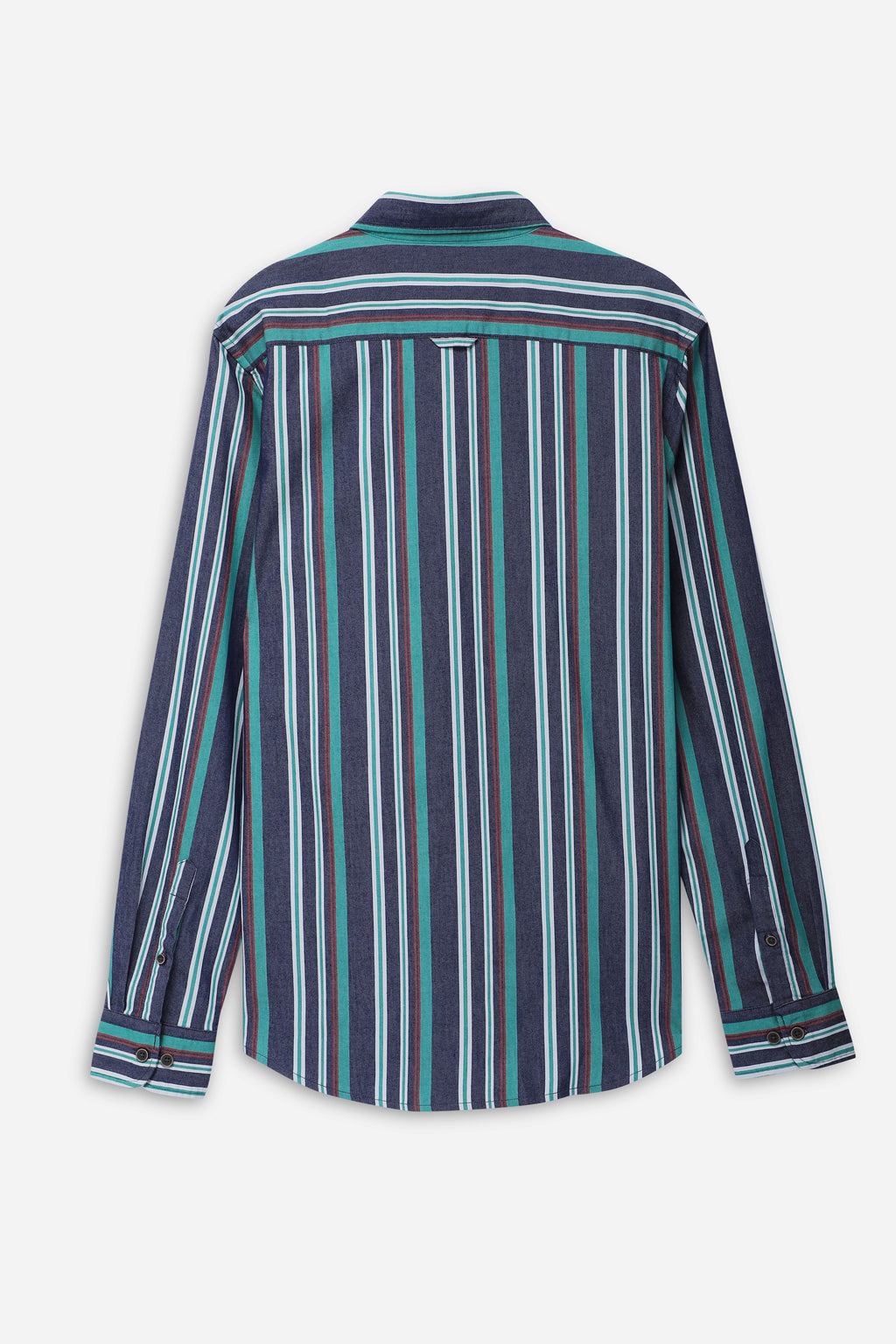 Bare Brown Multi Stripe Shirt Navy Blue
