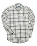 Bare Brown Off-White & Navy Plaid Casual Shirt